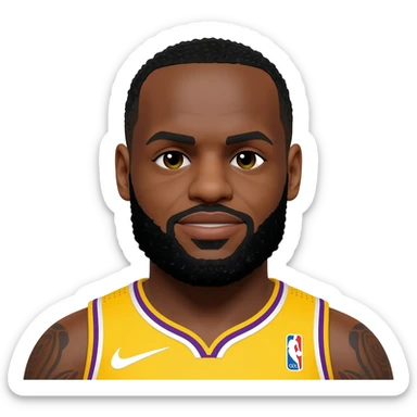 Fat LeBron james sticker