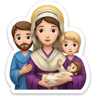Mary And Jesus And Joseph sticker