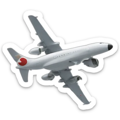Japon plane sticker