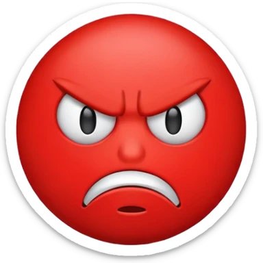 red emoji as a goon sticker