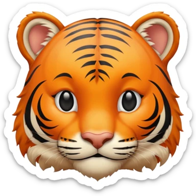 Tête de tigre qui sourit sticker