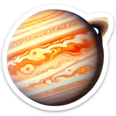 Jupiter planet sticker