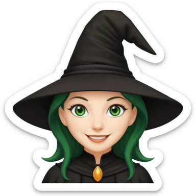 Samantha the witch sticker