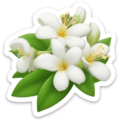 Jasmine flowers sticker