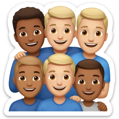 Group of guys sticker