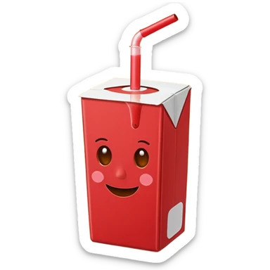 Juice Box RED sticker
