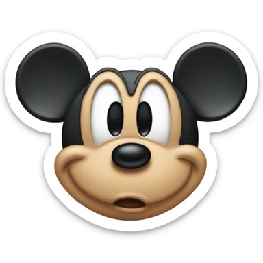 micky mouse triste sticker