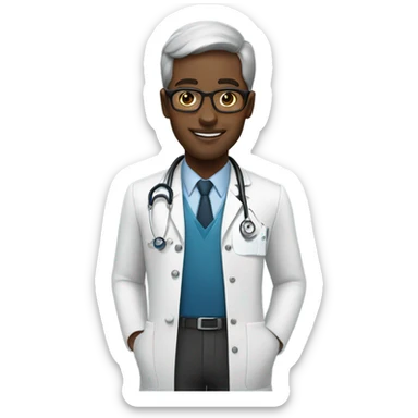 Good black doctor saying you got this  sticker