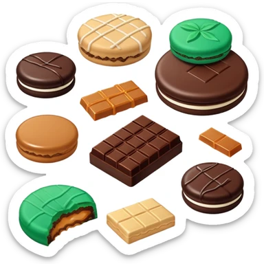 Girl Scout cookies sticker