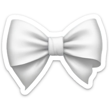 white bow sticker