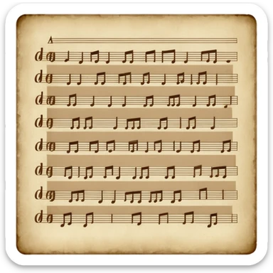 old folk song sticker