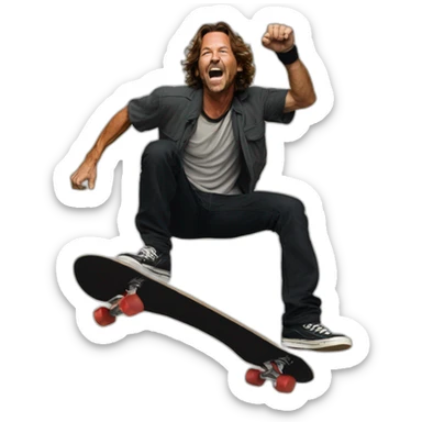 Eddie vedder kickflip sticker