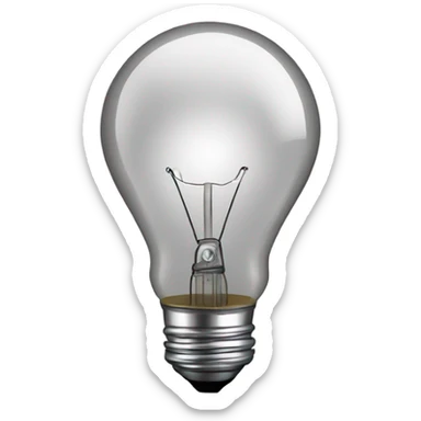 a lightbulb representing an idea sticker
