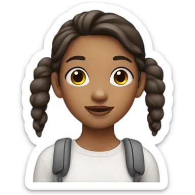 Girl with airpods sticker