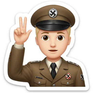 Nazi salut sticker