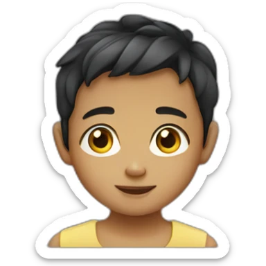 little indonesian boy sticker