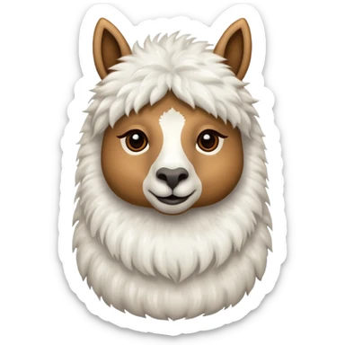 Lama relaxing sticker