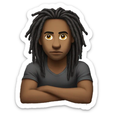 Young-Hustler-with-dreads-sitting-at-computer-with-really-bad,-forward-leaning-posture-facing- sticker