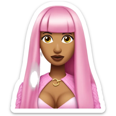 Nicki Minaj giving the side eye  sticker