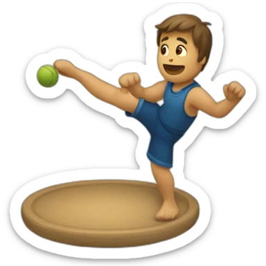 weel throwing  sticker