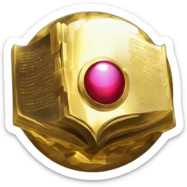 Pixel Legendary Book Cyberpunk Pokemon Pokeball Gold Shiny Glow sticker