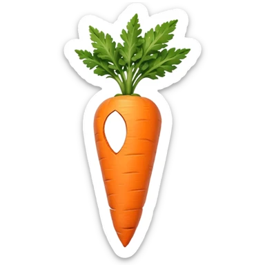 beige skin colored hand holding a carrot sticker