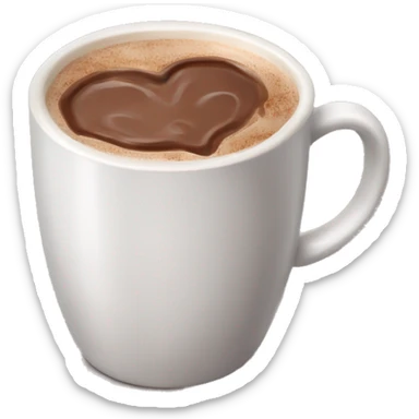 Hot chocolate drink sticker