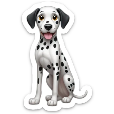 Dalmatian Dog Full Body sticker