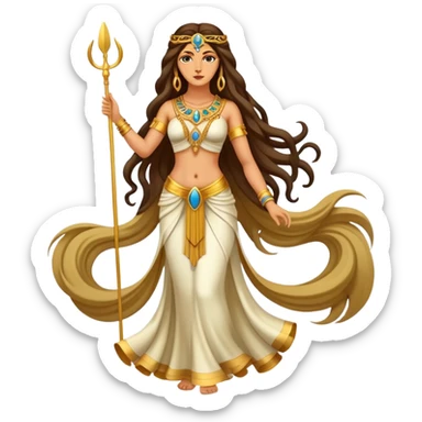 fullbody attractive goddess Inanna sticker