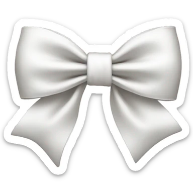 white bow sticker