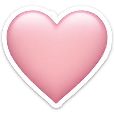 Light pink heart sticker