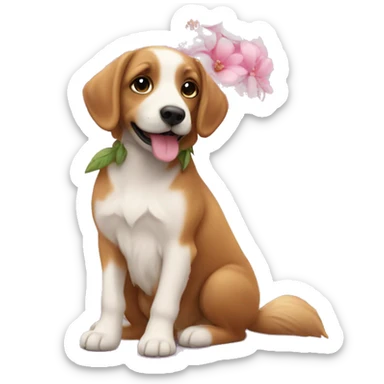 🌸🌷🐶🤍 sticker