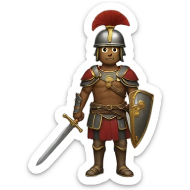 rome soldier with sword ancestors sticker