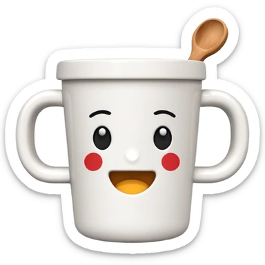 aesthetic takeaway mug sticker