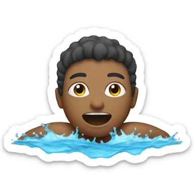 swimming  sticker