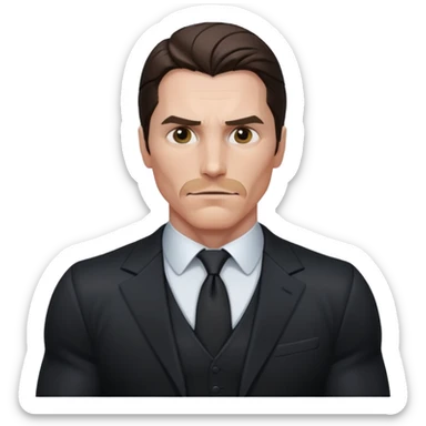 christian bale batman standing sticker