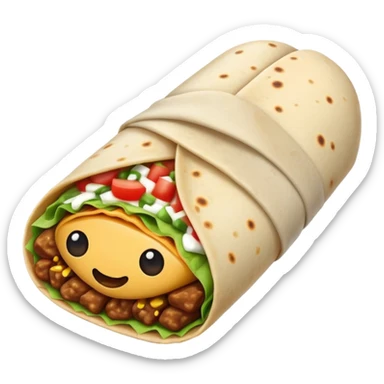 burrito emoji sticker
