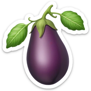 Aubergine in Pfirsich  sticker