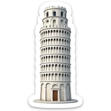 Torre di pisa senza paesaggio sticker