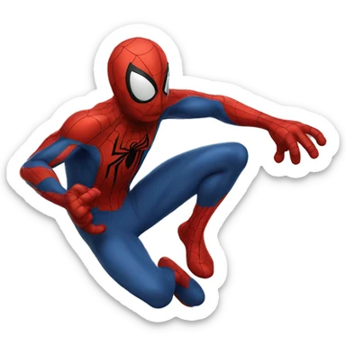 Spiderman riendo sticker