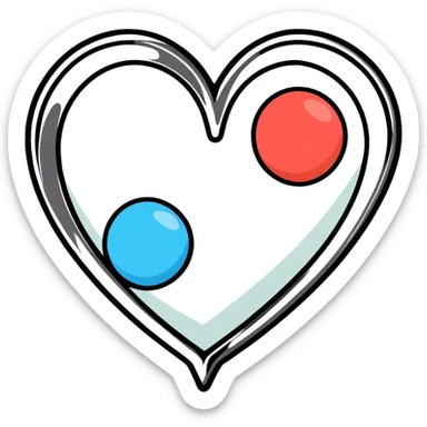 Chrome of hearts sticker