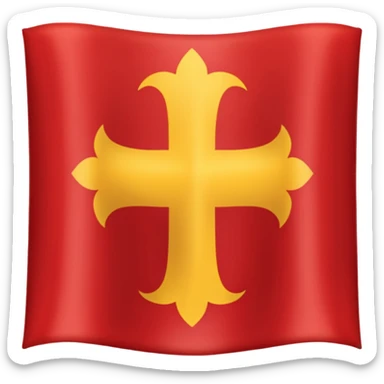 Bandera cruz de borgoña sticker