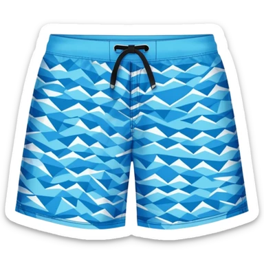 swim trunks style bermuda shorts and separate sunglasses together in one composition sticker