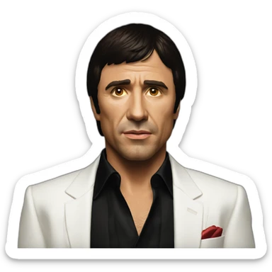 tony montana in scarface sticker