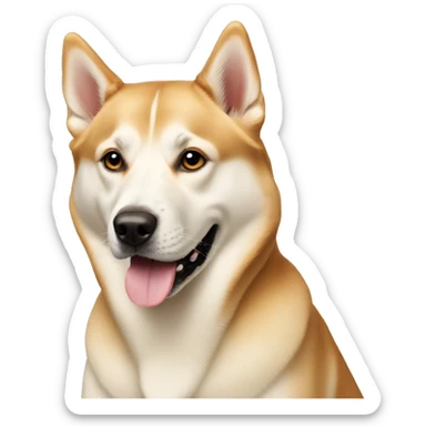 Golden husky Labrador mix dog sticker
