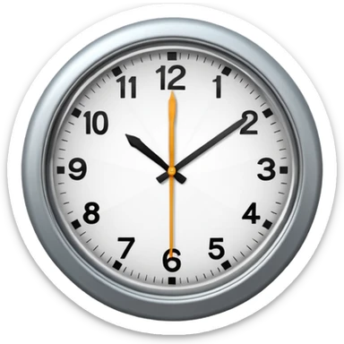 alas 2 de la tarde pm reloj sticker