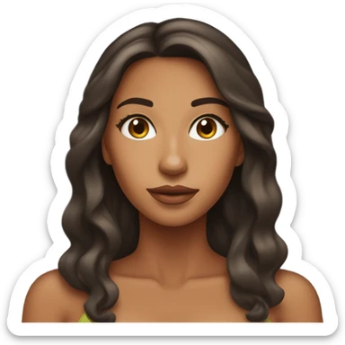 latina beautiful tan skin sticker