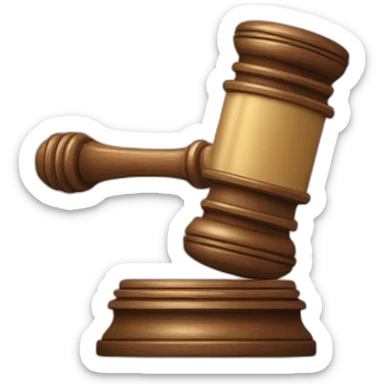 gavel banging sticker