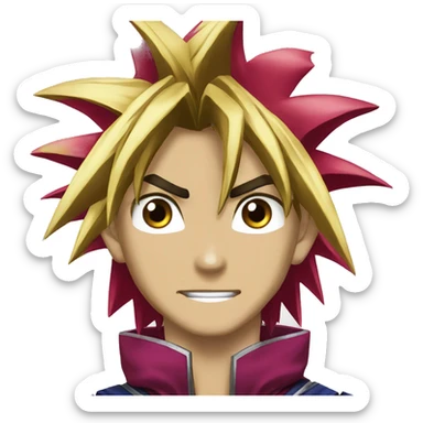 Yugi from yu gi oh sticker