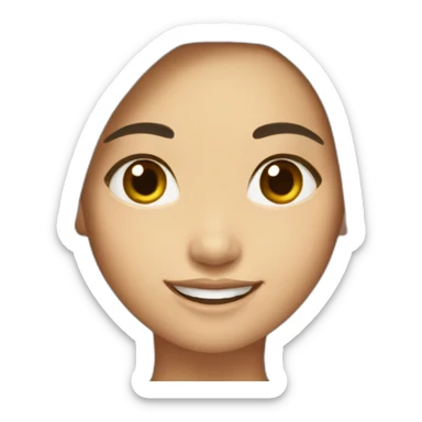 Smiling-fair-skin-Burmese-elegant-girl-with-long-hair sticker